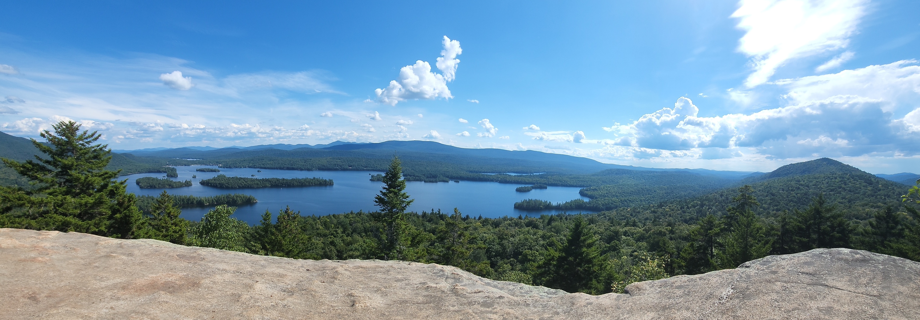 View of Blue Mountain Lake from Castle Rock
