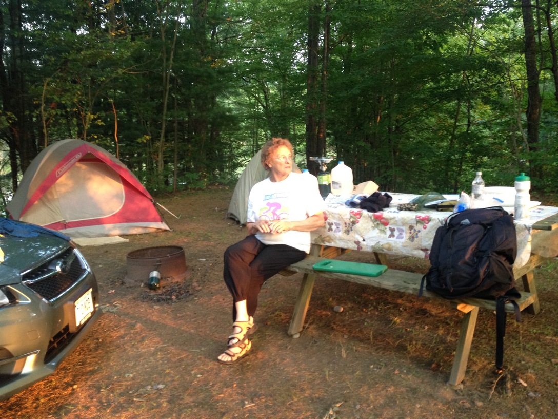 Camping with my mom at Cooperstown Family Campground