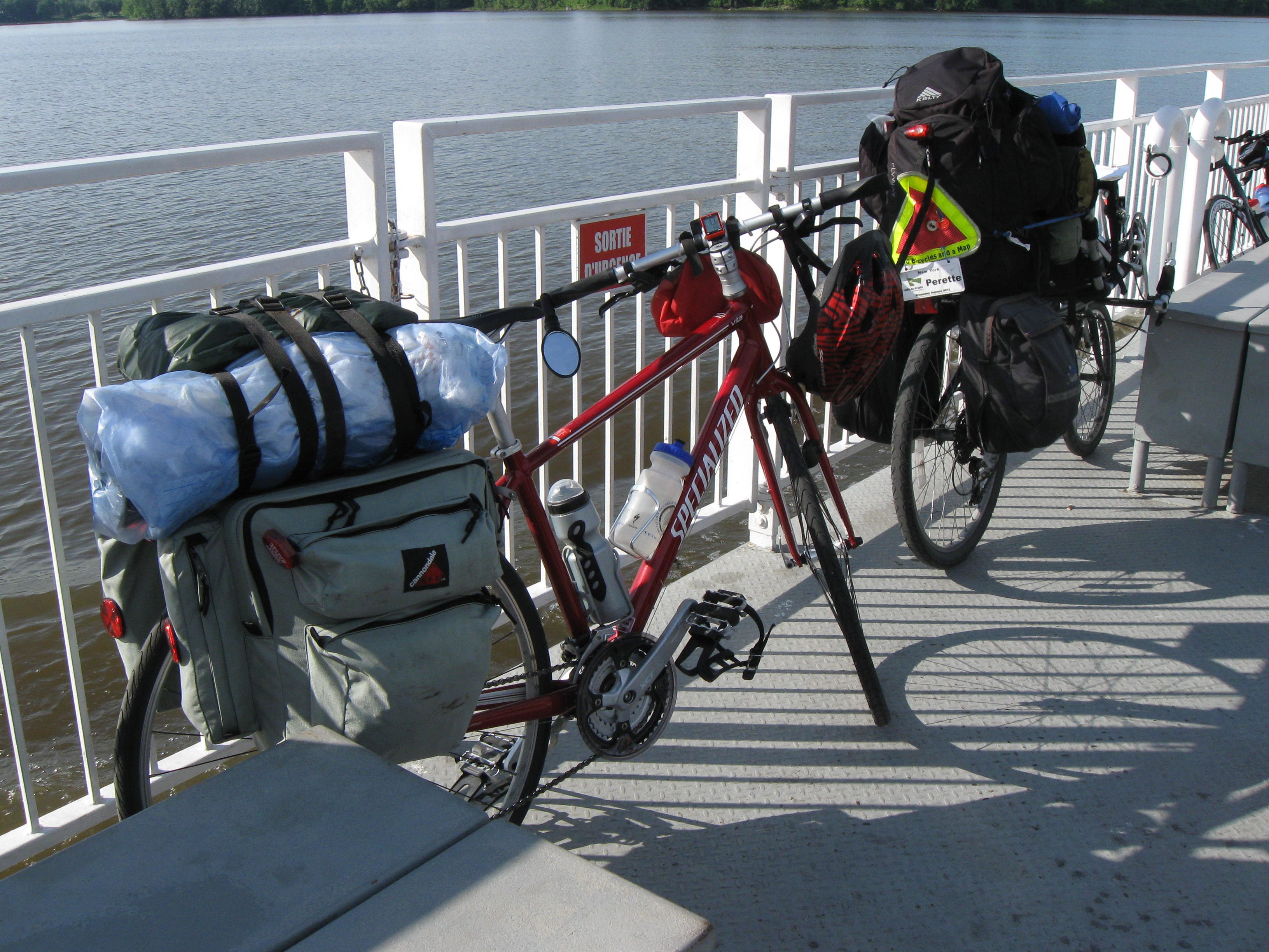 Bikes on the Hudson-Oka, QC ferry