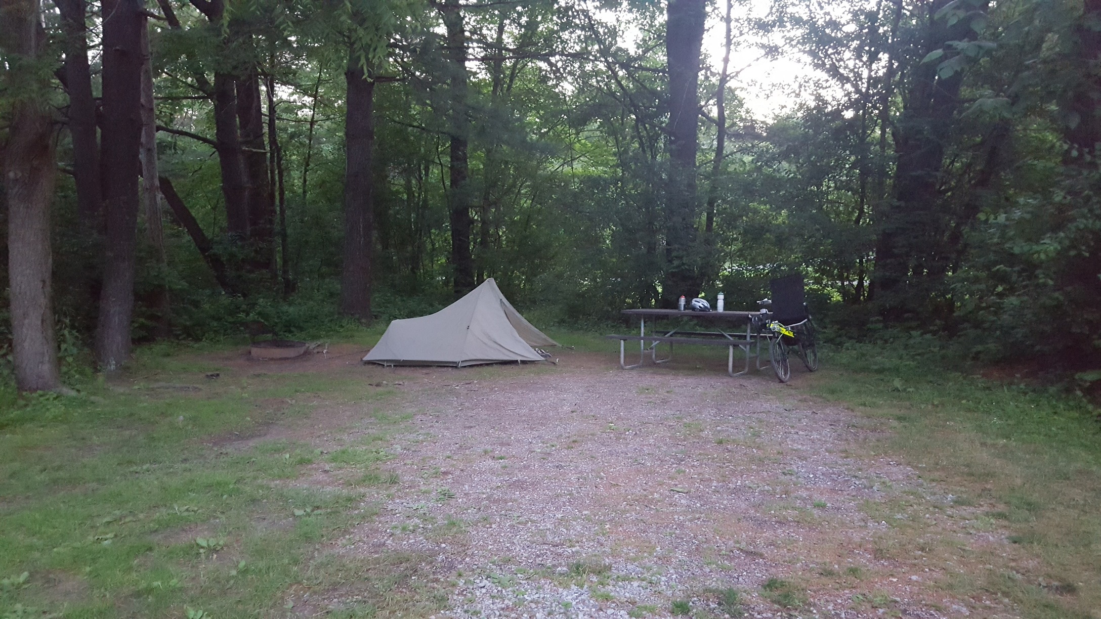 Campsite at Letchworth State Park