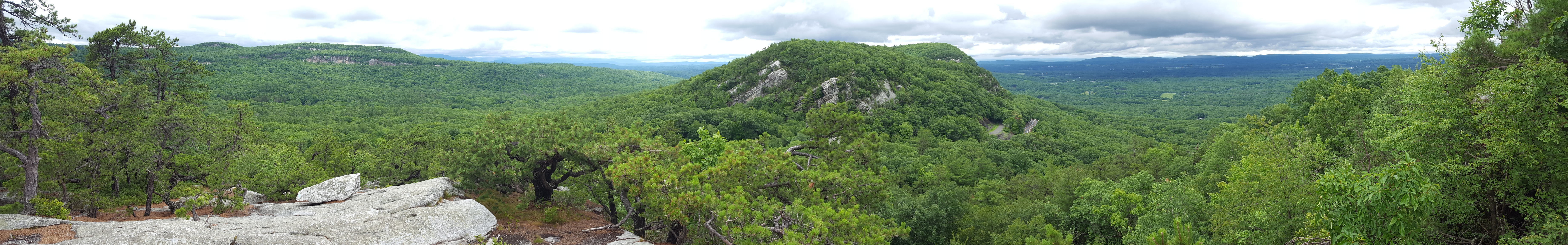 Vista from the West Trapps in the Shawangunk Mountains