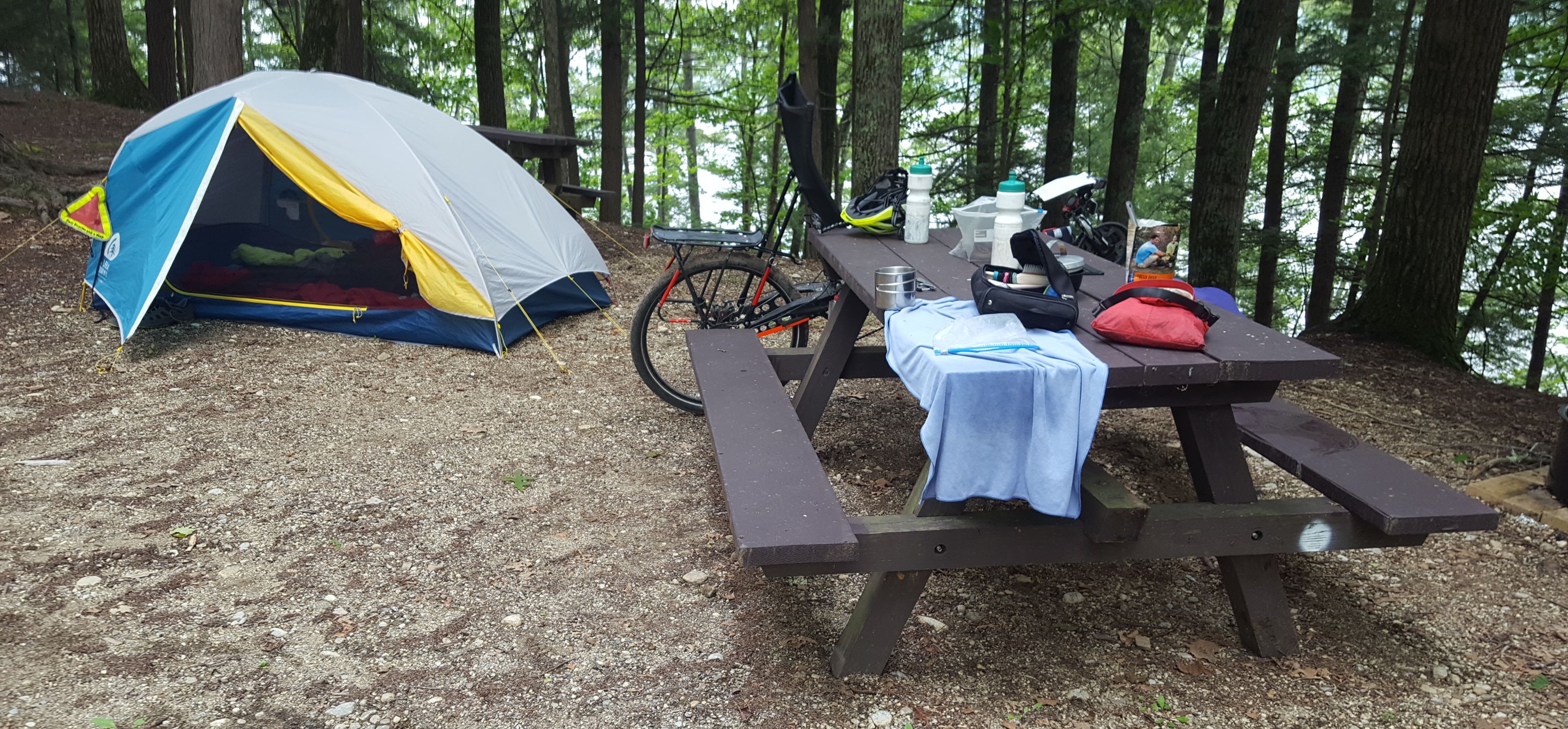 Tenting at Eagle Point Campground on Schroon Lake