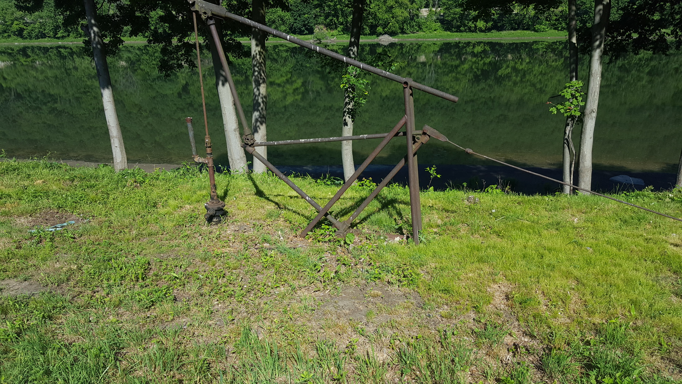 Abandoned oil well near Oil City, PA