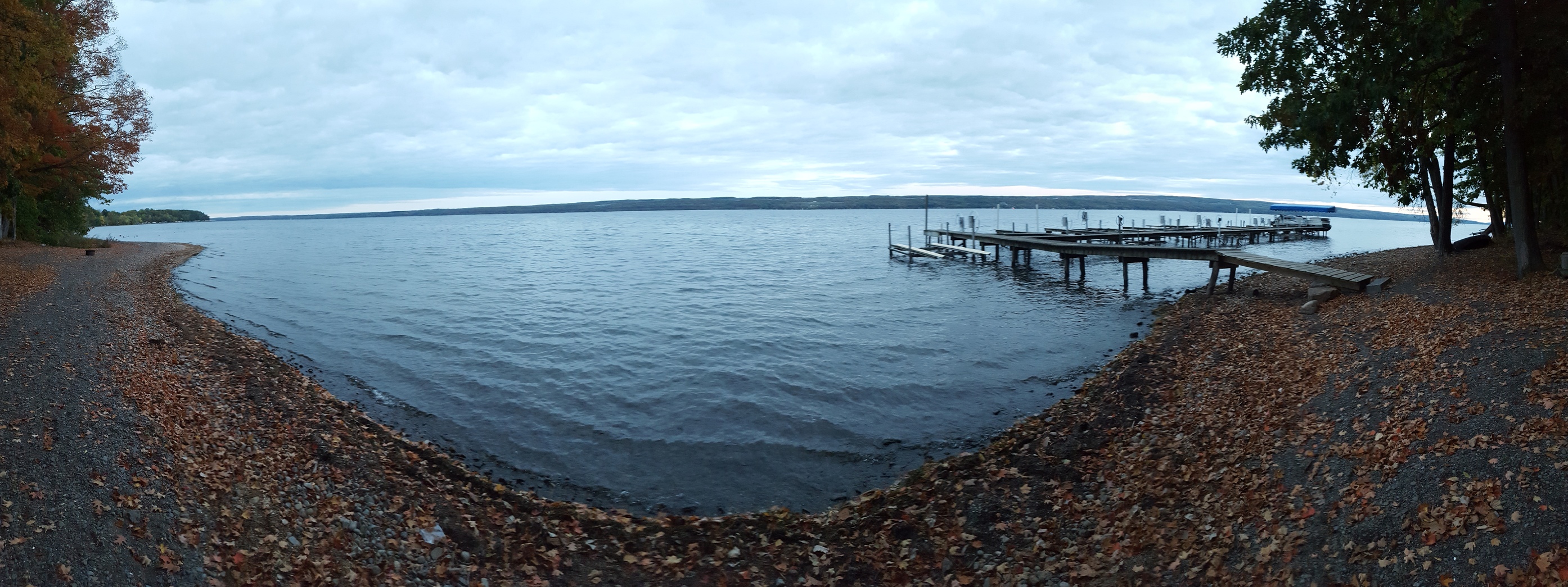 Seneca Lake on an overcast day