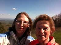 Peri and Mom on the Blue Ridge in Spring, 2015